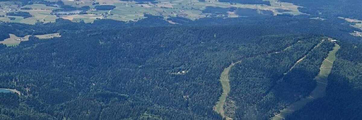 Flugwegposition um 10:36:27: Aufgenommen in der Nähe von Okres Prachatice, Tschechien in 1869 Meter